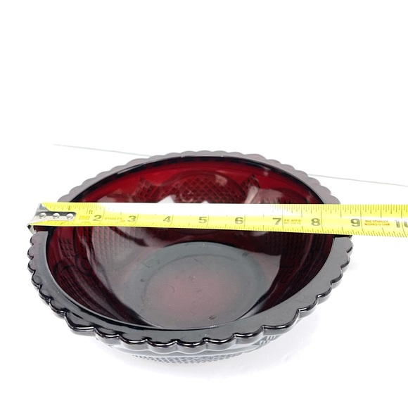 Avon Cape Cod Bowl Ruby Red / Vintage - Picture 5 of 5